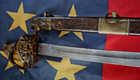 CIVIL WAR CONFEDERATE BOYLE & GAMBLE STAFF OFFICER SWORD W CS & STAR ON GUARD