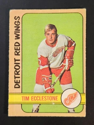1972-73 O-PEE-CHEE HOCKEY #55 TIM ECCLESTONE DETROIT RED WINGS C - Image 1 of 4
