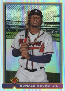 Bowman #91B-Ra Ronald Acuna Jr 2021 retro refractor cromado Braves - Imagen 1 de 2