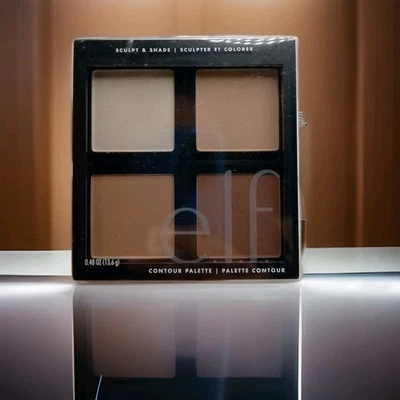 E.L.F Contour Palette, 4 Shades, Easy to Apply, Sculpts, Shades,Medium/Light A08 - Image 1 of 2
