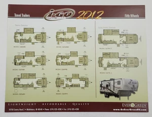 RV Brochure 2012 i-GO Lite by Evergreen Travel Trailers Fifth Wheel Campers - Picture 1 of 2