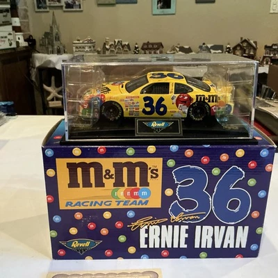 NASCAR ERNIE IRVAN M&M's #36 1999 Pontiac 1/24 Scale Diecast Car Revell (RTC141) - Image 1 of 3