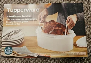 Tupperware XL Food Storage Brining Container 1.5 Gallon 6L Ham Turkey Chicken - Picture 1 of 3
