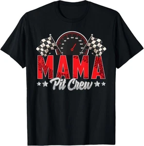 Race Car Birthday Party Racing Family Mama Pit Crew T-Shirt Hoodie - Picture 1 of 16