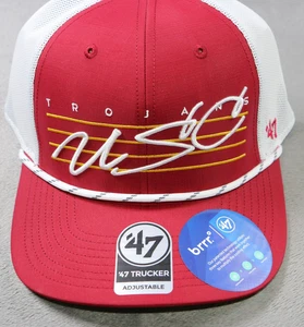 Gorra USC Trojans Snap Back '47 Trucker Rojo Blanco NCAA Fútbol Hombres So Cal - Imagen 1 de 7
