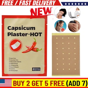 Nuevo parche de yeso Capsicum para aliviar el dolor caliente dolor de espalda muscular ` - Imagen 1 de 8