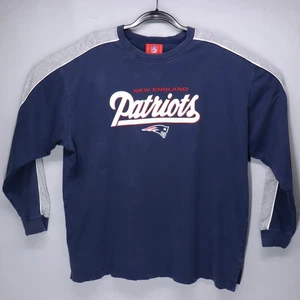 Camisa New England Patriots Para Hombre XL Azul Manga Larga Cuello Redondo NFL - Imagen 1 de 6