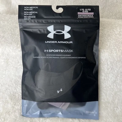 Under Armour Sportsmask Sports Face Mask, Size L/XL - Grey - Image 1 of 2
