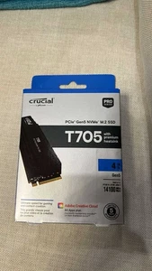 Crucial T705 4TB PCIe Gen5 NVMe M.2 SSD with Heatsink CT4000T705SSD5 - Picture 1 of 7
