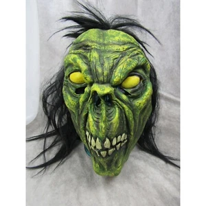 THE PAPER MAGIC GROUP VINTAGE 2003 "CREEPY" ZOMBIE GRINCH GHOUL TROLL HALF MASK - Picture 1 of 8