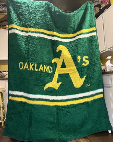 Biederlack Of America Stadium Blanket Oakland A's Athletics Baseball 60x80 Cover
