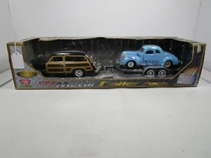 MOTORMAX 1/24 FORD WOODIE WAGON FORD COUPE AND TRAILER NEW *READ* - Picture 1 of 9