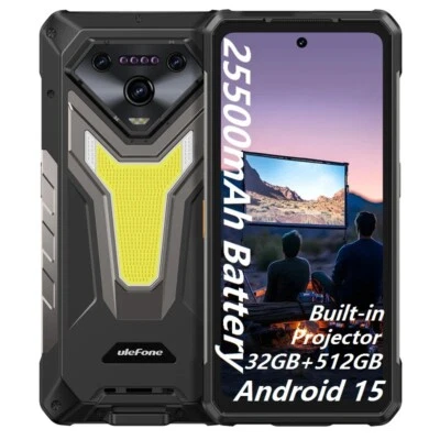 Ulefone Armor 34 Pro 5G AI Robust Smartphone 32GB+512GB 25500mAh 6,95" Projector - Bild 1 von 4