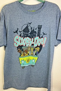 Scooby Doo Men's XL T-Shirt Mystery Machine Gang Haunted Mansion Cartoon 80s - Picture 1 of 6
