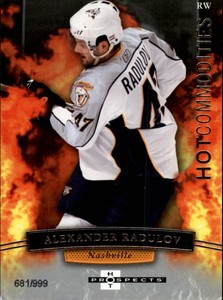 2007-08 Hot Prospects Predators Hockey Card #102 Alexander Radulov HC /999