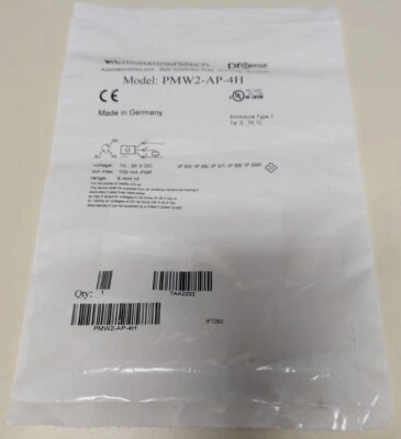 AUTOMATION DIRECT PMW2-AP-4H Inductive Prox Sensor, SS Housing, 6mm Sensing Dist - Image 1 of 2