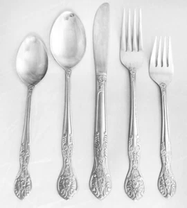 CLARE by National Stainless 5 Piece Place Setting NEW NEVER USED made in Korea - Picture 1 of 16