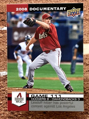 2008 Upper Deck Documentary Brandon Webb #3275 - Image 1 of 2