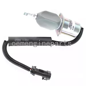 Fits For Kubota V2203 Engine 12V Fuel Stop Solenoid attachment SA-4806-12 - Picture 1 of 2