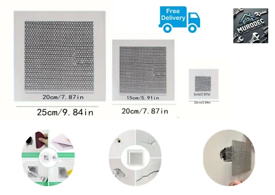 Wall Repair Patch Kit, Self-Adhesive Plasterboard Mesh / Drywall & Ceiling Holes - Image 1 of 4