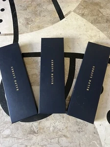 3 USED RALPH LAUREN POLO TIE GIFT BOX WITH PAPER GIFT BAGS GOOD CONDITION - Picture 1 of 6