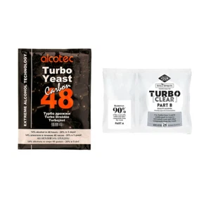 Alcotec 48 Hour Carbon Turbo Yeast w/ Still Spirits Turbo Clear Brew Kit - Bild 1 von 3