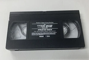 Reader’s Digest The Country Mouse and the City Mouse Strauss Maus VHS Cassette - Imagen 1 de 2
