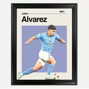 Julian Alvarez Framed Sports Art Photo by Thomas Maxwell - Picture 1 of 2