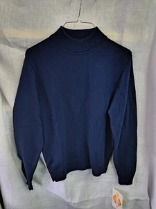 Pendleton Navy Blue 100% Virgin Wool Sweater size M NWT - Picture 1 of 5