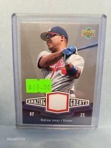2006 Upper Deck - Amazing Greats Jersey Andruw Jones #AG-AJ - Picture 1 of 2
