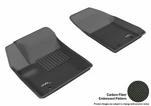 3D MAXpider for 2012-2014 Chrysler/Dodge 200/Avenger Kagu 1st Row Floormat - Bla - Imagem 1 de 1