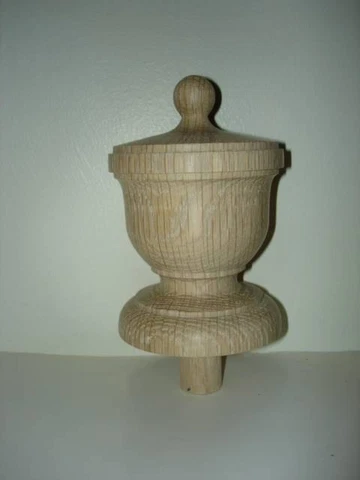 WOOD FINIAL UNFINISHED FOR NEWEL POST FINIAL OR CAP  Finial #47 Cover