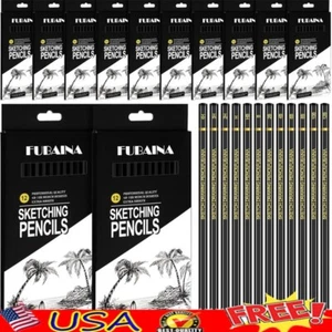 144pcs Sketching Pencil Set Graphite Charcoal Beginners Artists Drawing New - Picture 1 of 8