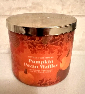 Bath Body Works PUMPKIN PECAN WAFFLES CANDLE SCENTED LARGE 14.5 OZ NEW 2024 - Image 1 of 3