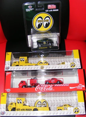 M2 Machines Auto Haulers MoonEyes Dodge L600 COE & 1941 Willys Coupe Gasser LOT - Image 1 of 4