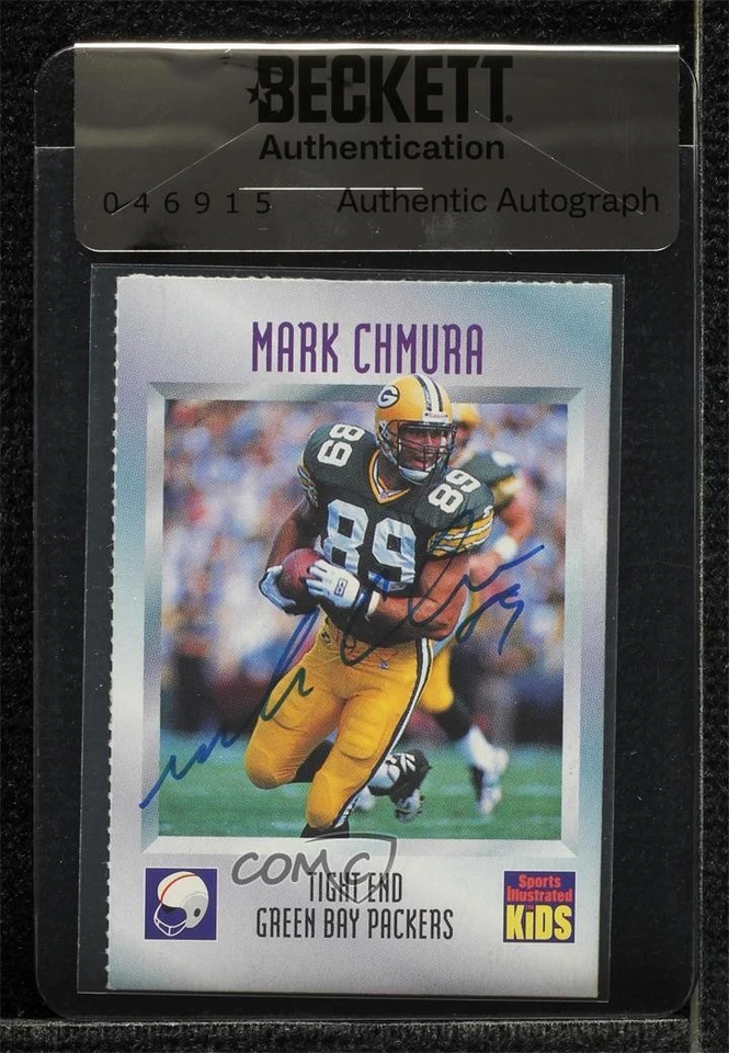 BAS 1997 Sports Illustrated for Kids Series 2 Mark Chmura Seal of Authenticity - Image 1 of 2