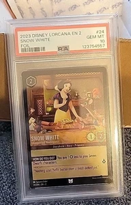 Disney Lorcana EN 2 Snow White - Unexpected Houseguest #24 FOIL PSA 10 - Picture 1 of 1