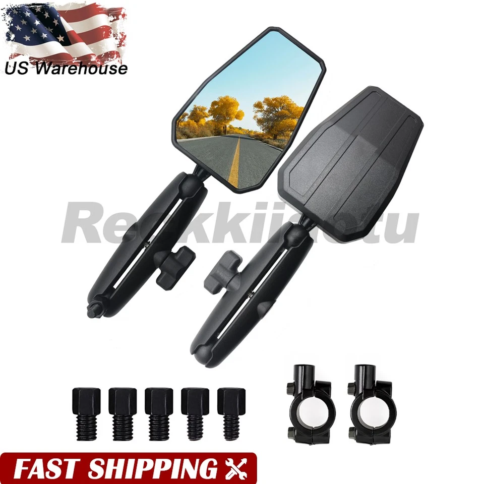 Espejos retrovisores plegables de aventura para motocicleta Suzuki DR200 350 DR650 DRZ400 Foto 1 de 4