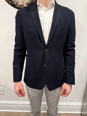 Мужская темно-синий Sport пальто Bloomingdale's мужской магазин 38R (никогда не изменялся и не носил) - Изображение 1 из 4