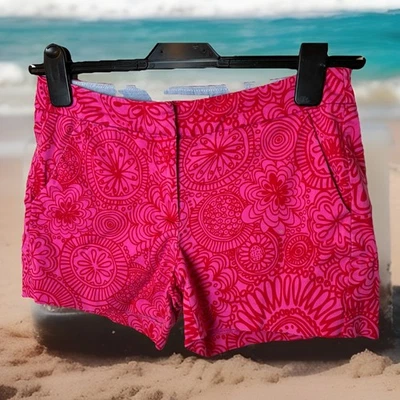Pantalones cortos para mujer Southern Tide Seapine florales rosa y rojo talla 2 Foto 1 de 4