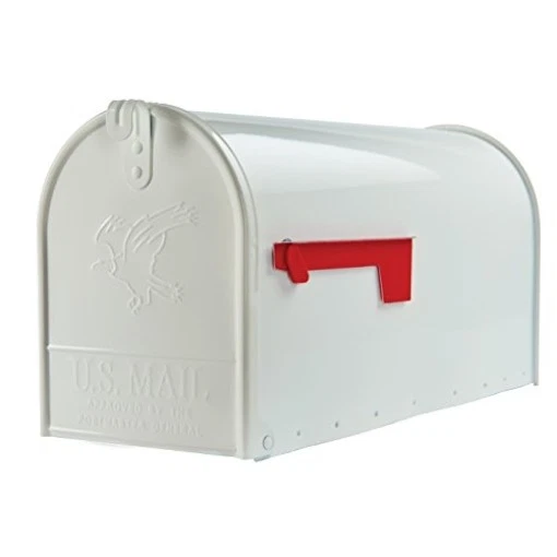 Gibraltar Mailboxes Elite Large Capacity Galvanized Steel White, Post-Mount Mail - Image 1 of 1