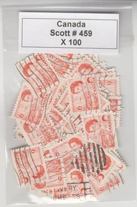 CANADÁ - USADO - SC # 459 X 100 - ARTESANÍA..ETC. - Imagen 1 de 1