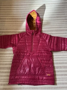 Women’s Outdoor Research Baja Down Pullover S Pink EUC - Picture 1 of 24