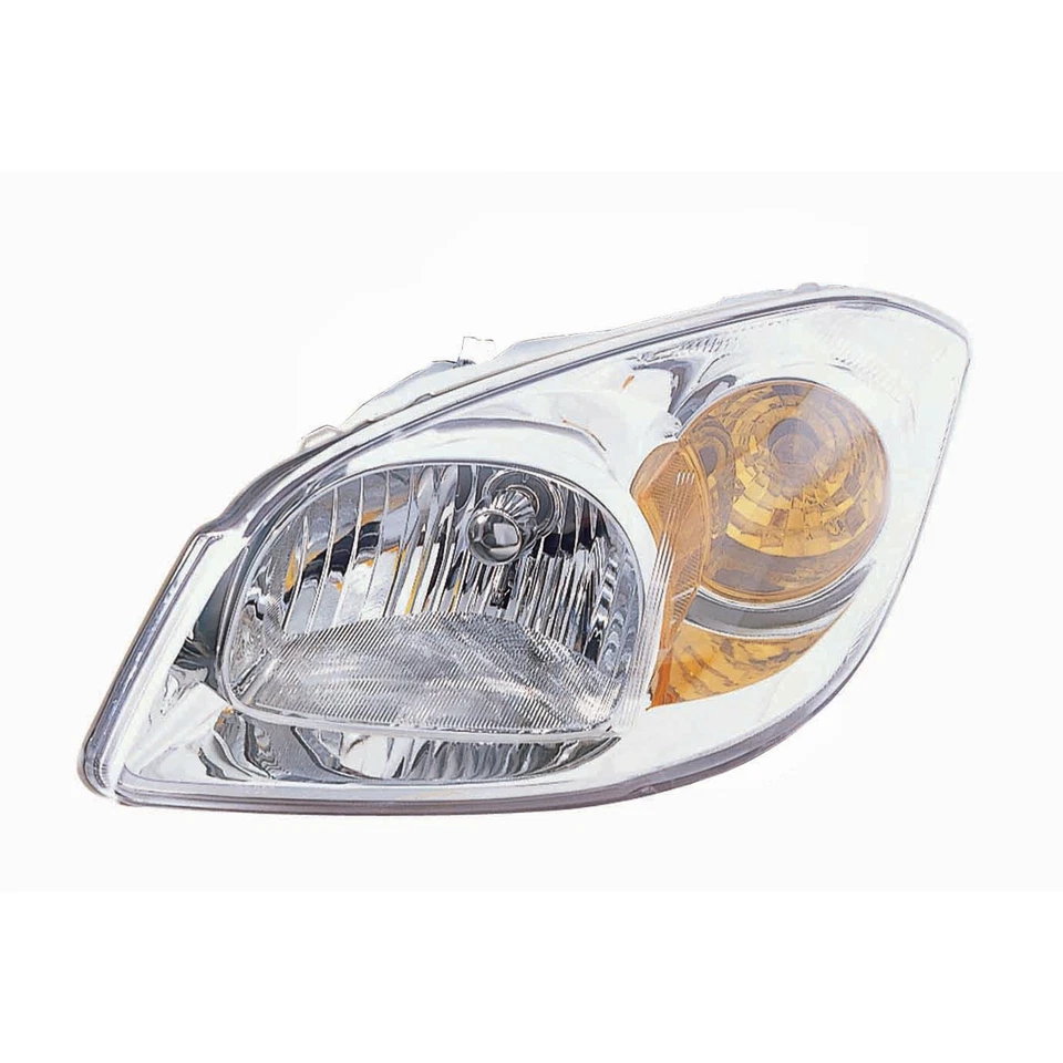 Driver Side Head Lamp Lens and Hsng w Clear Bulb / Chrome Bezel 22740621-C CAPA - Изображение 1 из 1