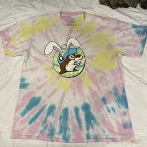 Buc-ees Easter Beaver Tie Dye T-Shirt Sz Large But Did You Dye? - Picture 1 of 9