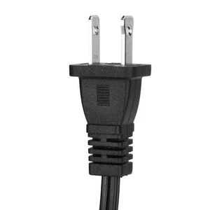Power Extension Cord NEMA 1‑15P To NEMA 1‑15R 2 Prong Male To Female 12.6in NEW - Afbeelding 1 van 12