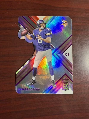 Sam Bradford 2017 Donruss Elite Status color púrpura coincidencia 01/24 Vikings #61  Foto 1 de 3