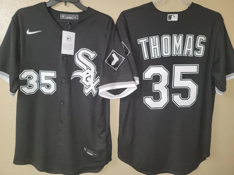 30302 Nike CHICAGO WHITE SOX THOMAS BUEHRLE 100% REAL Baseball JERSEY BLACK NWT Cover