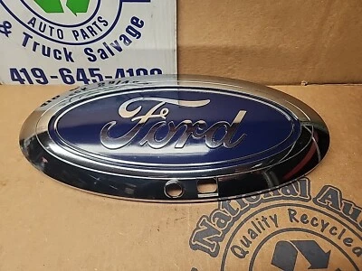 Оригинальная синяя и хромированная передняя решетка для Ford F250 F350 2023 2024 годов выпуска с эмблемой PC3B-19H250-BC - Изображение 1 из 4