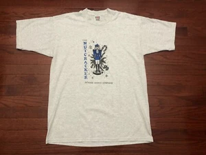 VINTAGE 90's THE NUTCRACKER T SHIRT MENS LARGE GRAY INWOOD DANCE COMPANY WV L e - Picture 1 of 4